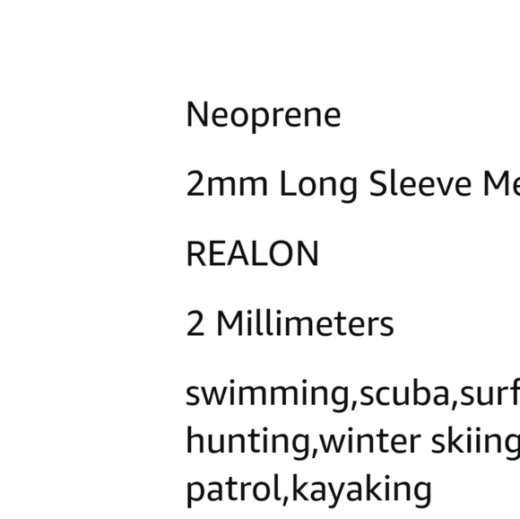 REALON Wetsuits Top Jacket Women Men 2mm Neoprene Long Sleeve Shirt 3mm - Picture 6 of 15